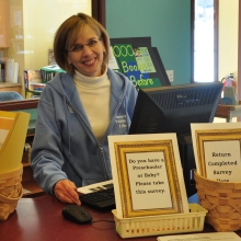 Jody at Children's Desk